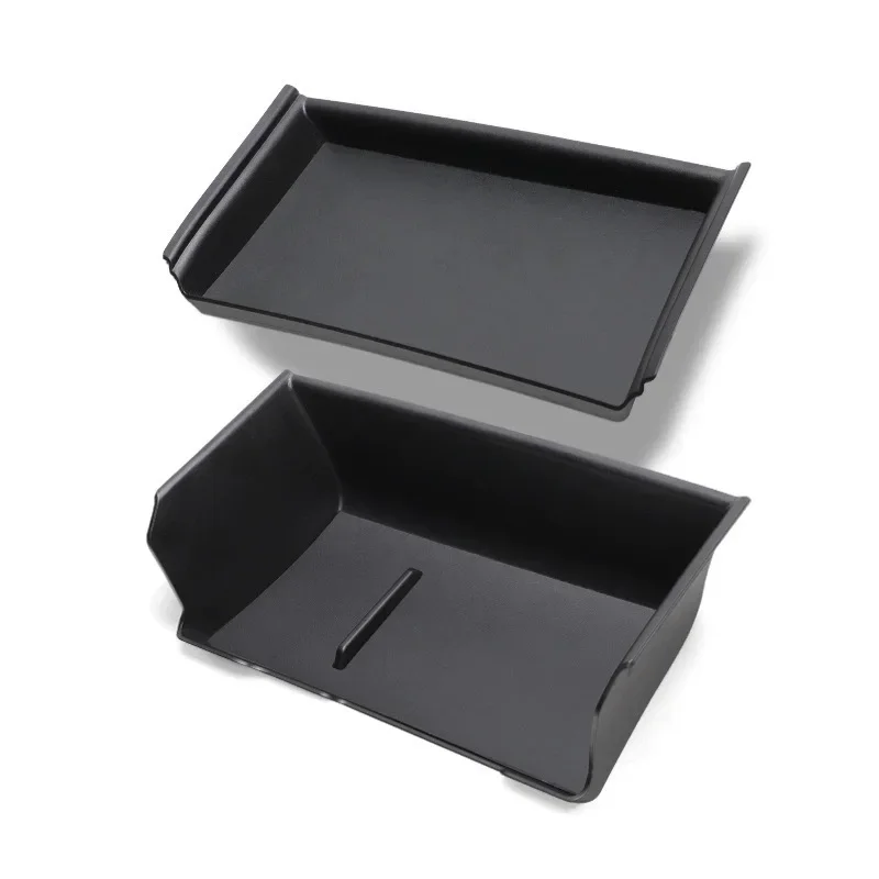 Enhanced Center Console Hidden Organizer Tray with Layered Storage