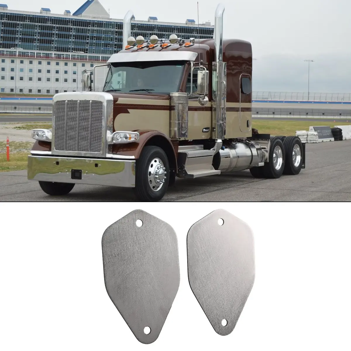 

Cab Roof Plates Horn Block Off Plates Speaker Cover Horn Cap For Peterbilt Accessories Modification Replacement Motor Parts HOT