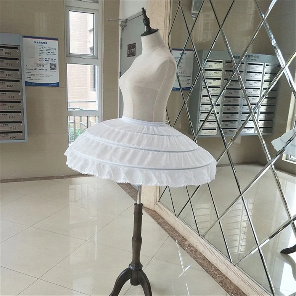 Wedding Petticoats 3 Hoops For Short Dress Ballet Skirt Girls Crinoline Elastic Waist Underskirt Jupon Court wedding underskirt wedding petticoat petticoat underskirt petticoat skirt