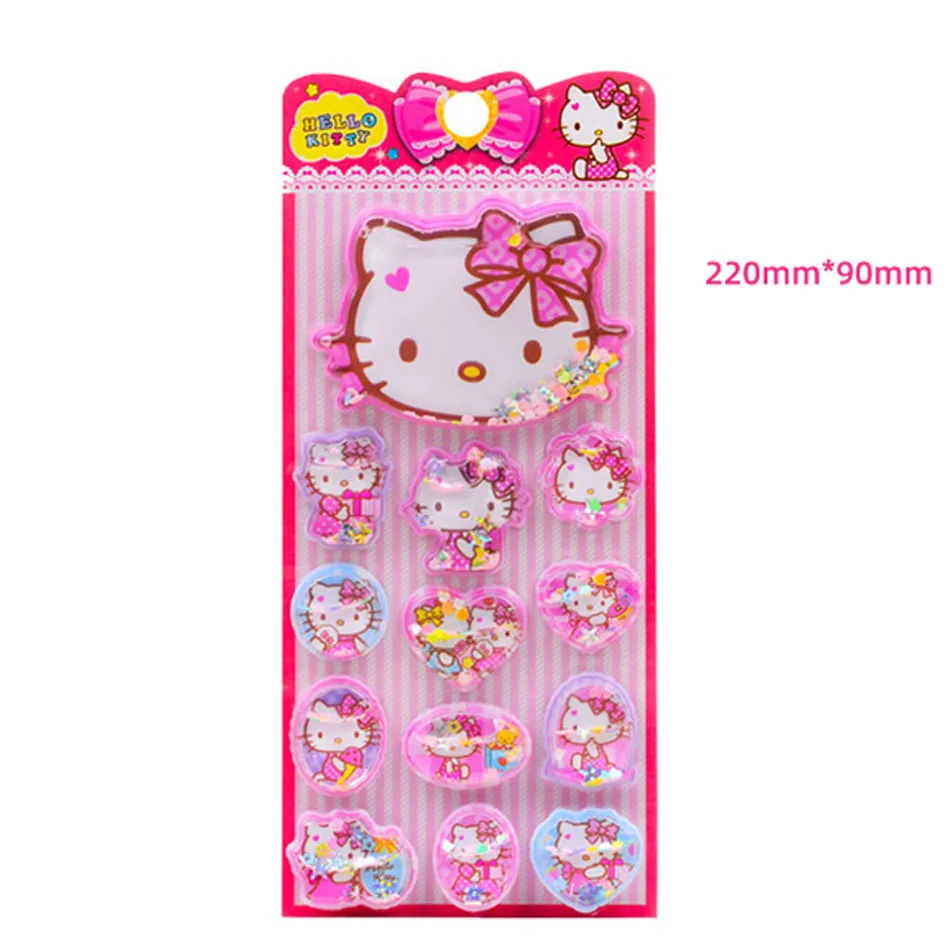 새로운 산리오 3D 입체 물결이 흔드는 냉장고, 헬로 키티 노트북/휴대폰 케이스 및 어린이용 스티커