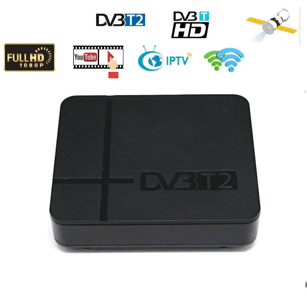 Цифровой ТВ-приемник DVB-T2 K2 HD Поддержка Youtube FTA H.264 MPEG-2/4 PVR ТВ-тюнер FULL 1080P