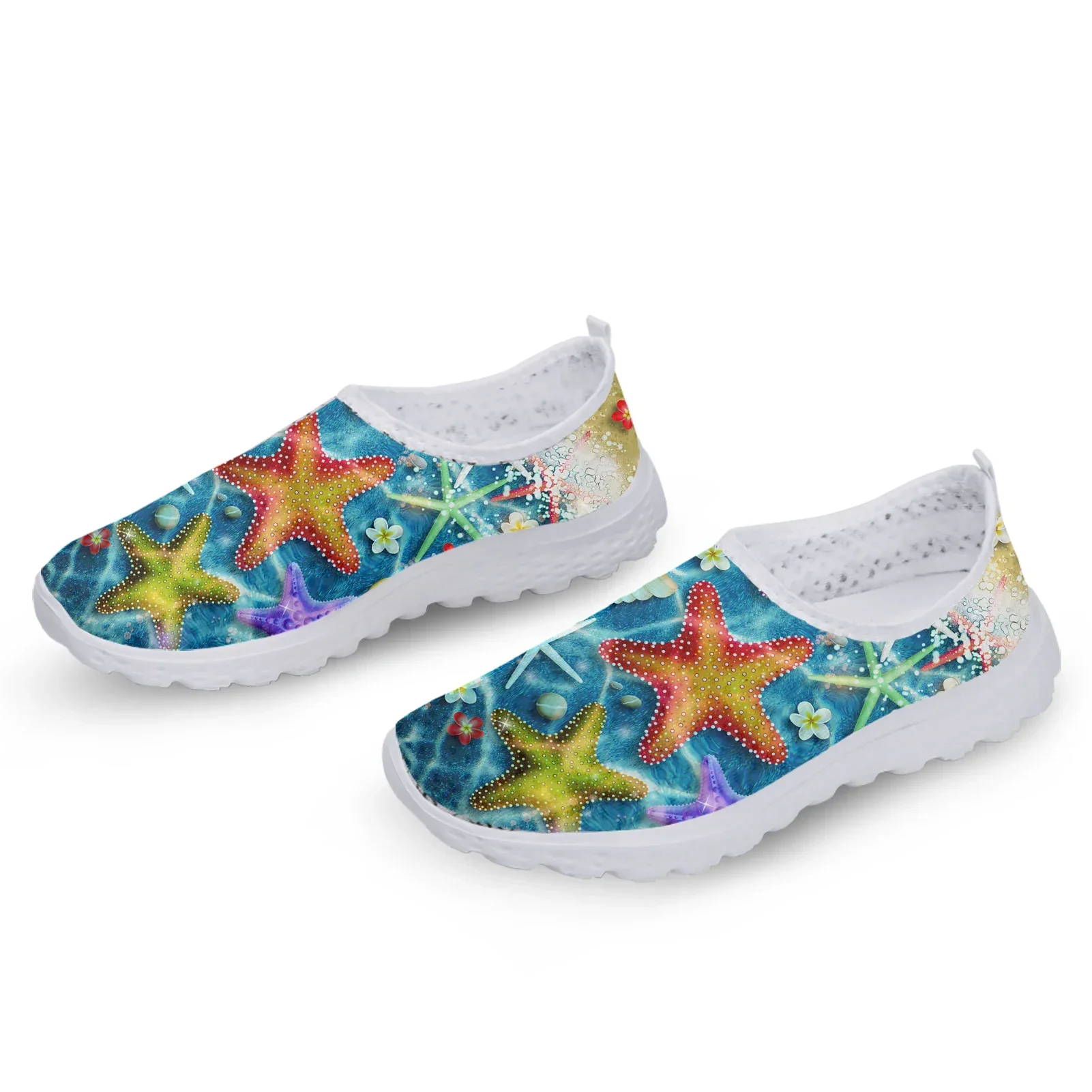 Fashion Undersea Starfish Print Lightweight Leisure Shoes New Women's Slip On Shoes Comfort Casual Sneakers Zapatos