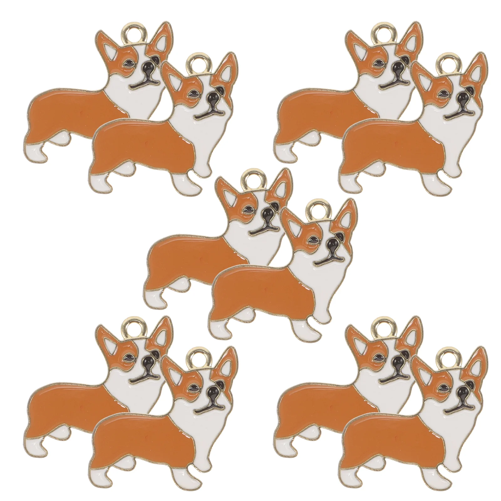 

10 шт. подвеска в виде собаки на День святого Валентина, ювелирные изделия, серьги, медальон, шикарные подвески, подвески из цинкового сплава