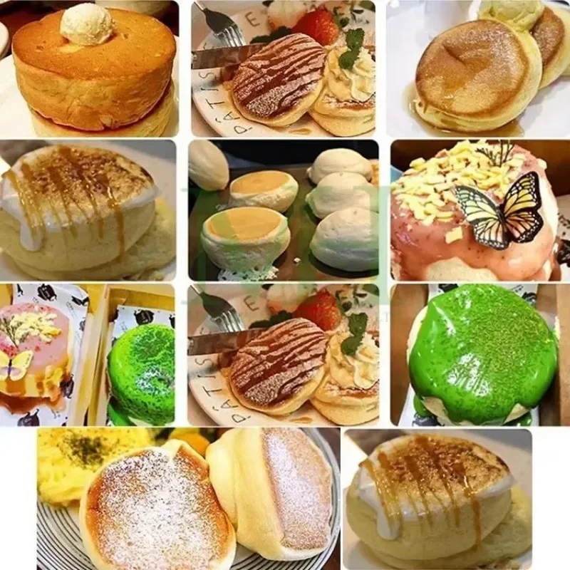 110V Stainless Steel Commercial Electric Souffle Pancakes Maker Souffle Maker Pancake Machine Make Breakfast
