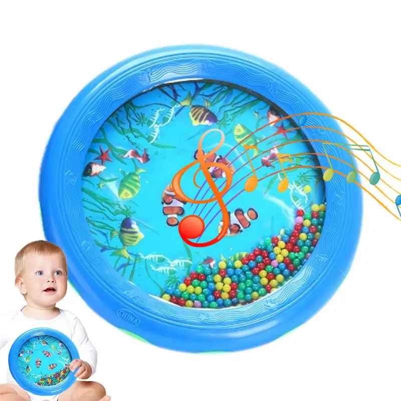 Ocean Drum Musical Educational Drum Instruments Tool Animal Graphic Sea Drum Music Gift Instrument Percussion For Boys And Girls
