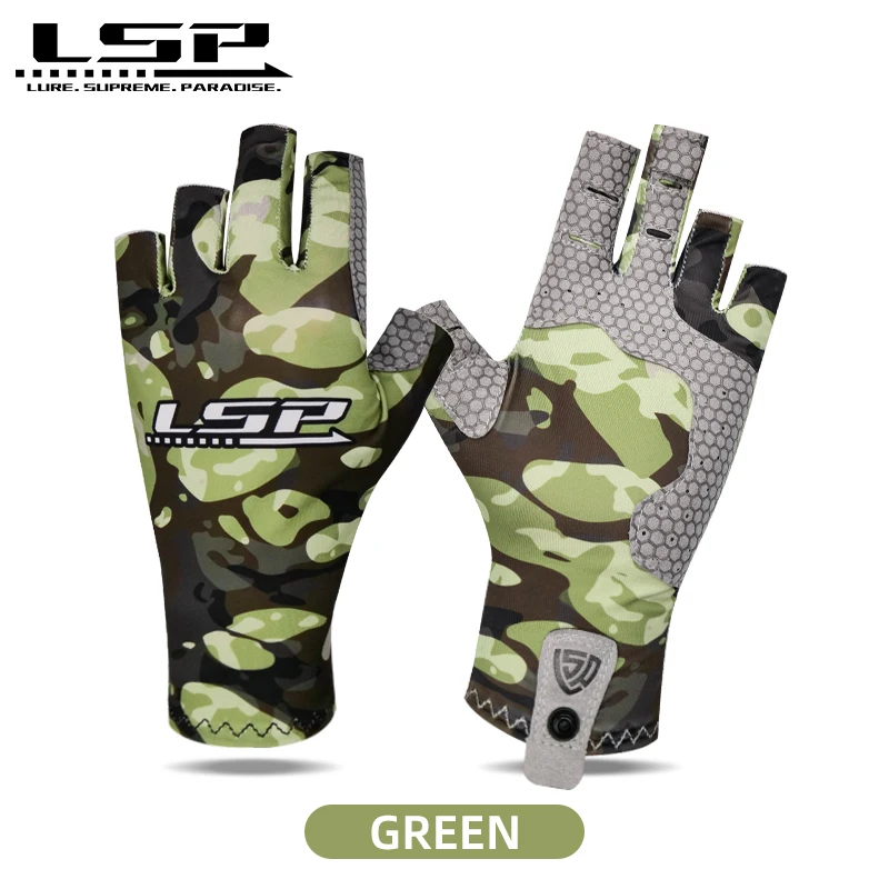 LSP Fishing Gloves Men Lightweight Half-finger Sun Protection Double Sided  Breathable Anti-slip Outdoor Pesca Fishing Gloves - AliExpress