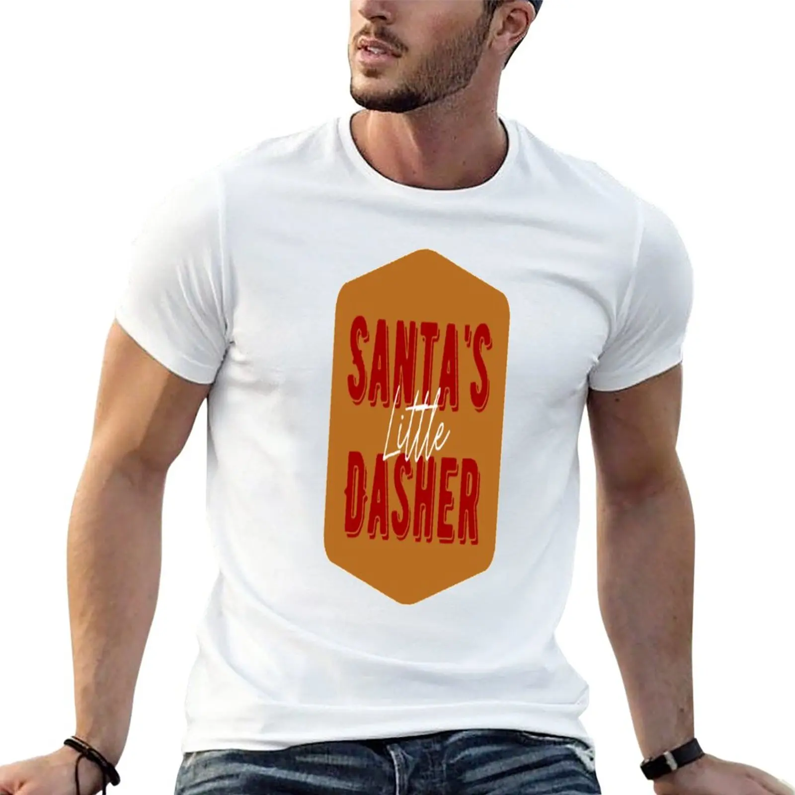 

Santa's little Dasher T-Shirt boys animal print shirt animal prinfor boys sweat shirt cute clothes men graphic t shirts