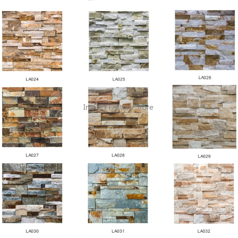 

20PCS Imitation Leather Vintage Schist Brick Tile Floor Stickers Home Decorative Self-adhesive Waterproof Kitchen Wall Stickers