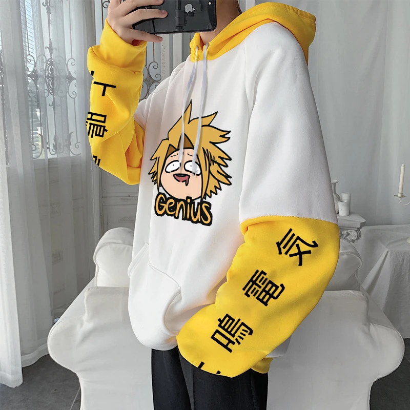 Anime My Hero Academia Kaminari Denki Kawaii Cartoon Women Hoodies Boku no  Hero Academia Manag Harakuju Men Winter Sweatshirts - AliExpress
