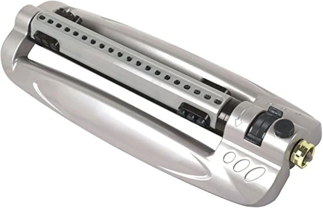 

Товары Rocky Mountain, металлический Осциллирующий спринклер для газона-нержавеющий алюминиевый корпус-4100 кв.