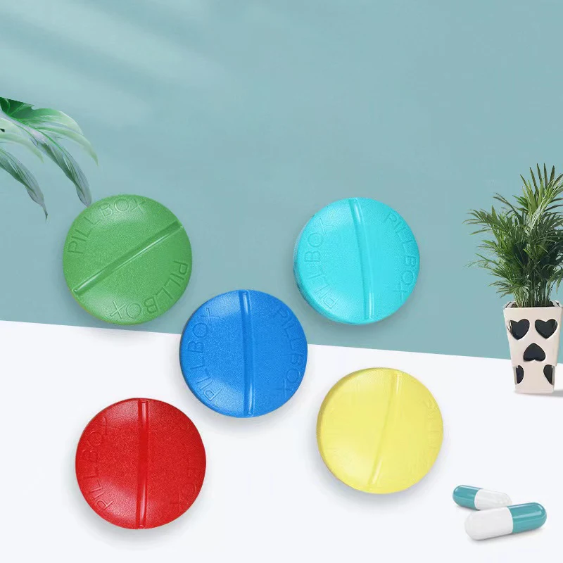 

Mini Four Compartments Pill Box Holder Case One Week Travel Pill Case with Lid Pill Waterproof Moisture-proof Sealed Organizer