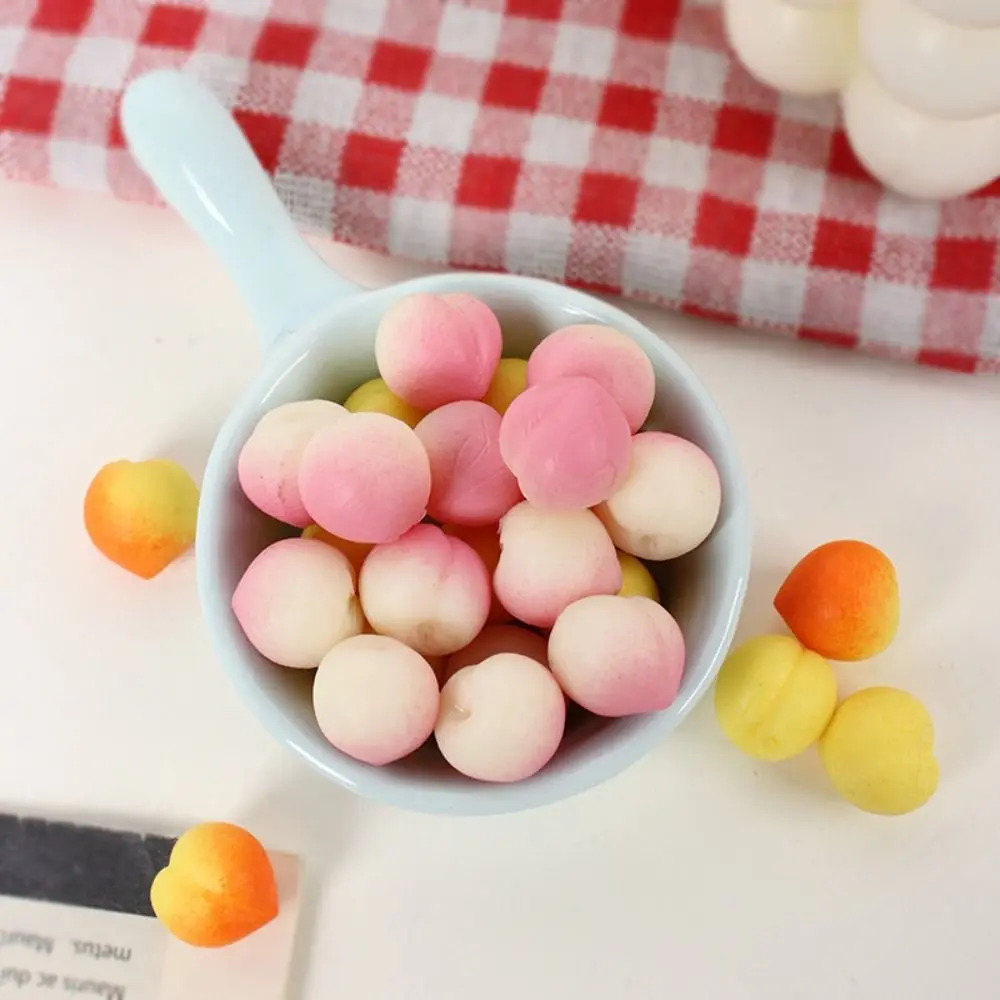 

Squeeze Sensory Peach Toy Simulation Fruit Model Simulation Kitchen Toy Mini Pretend Play Fidget Toy Photography Props