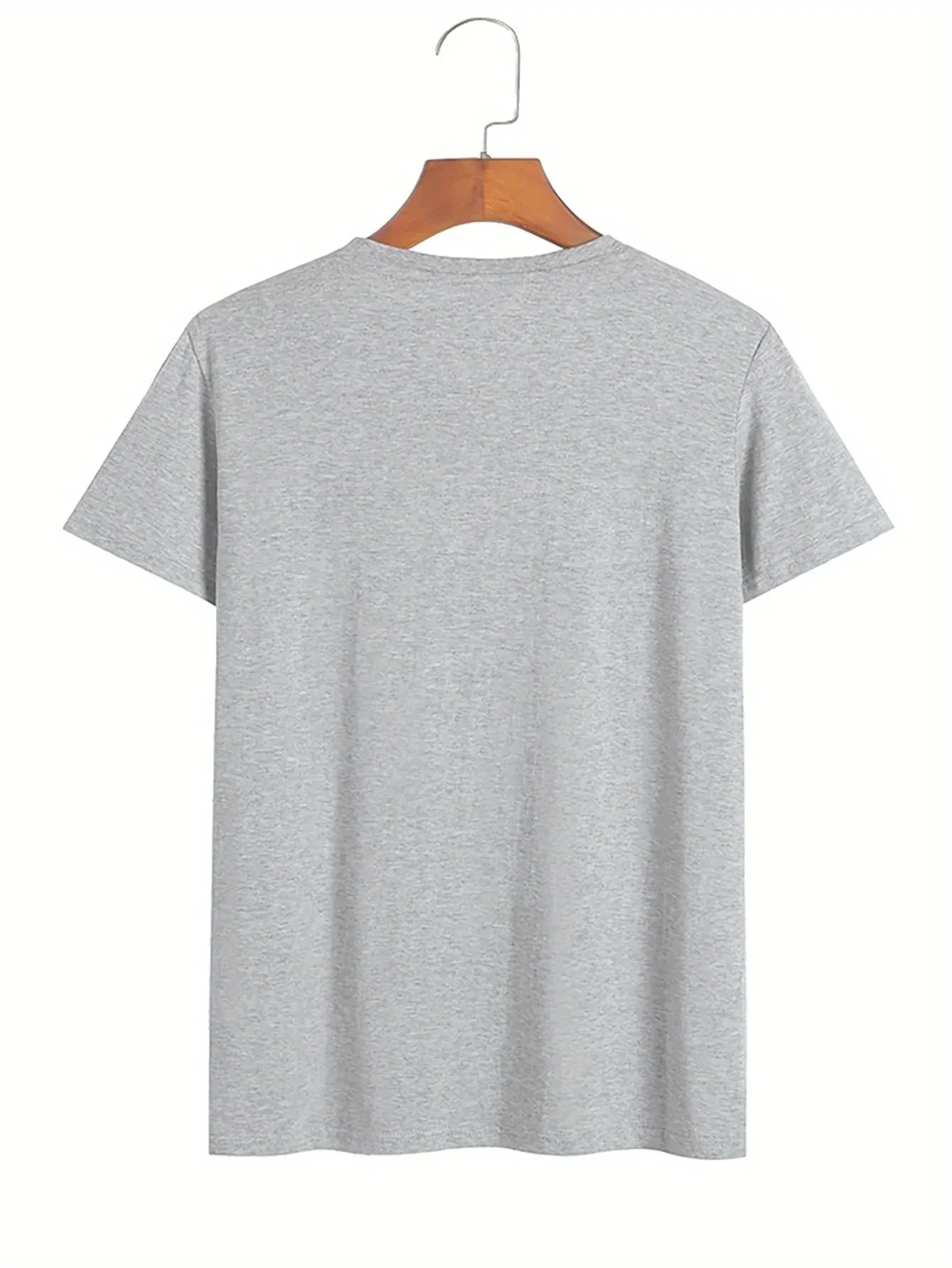 California Letter Printed Summer Men's Cotton Short Sleeve Casual Sports Tops Loose Large Comfortable Round Neck T-shirt