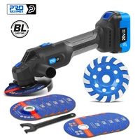 20V Cordless Angle Grinder Cutting Grinder Machine 125mm Polishing Grinding Electric Angle Grinder Power Tool By PROSTORMER 1