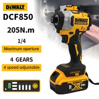 Dewalt DCF850 Cordless Impact Screwdriver Portable Brushless Electric Drill 205N.m Rechargeable 20V Battery Wireless Power Tool 1