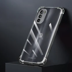 Shockproof Airbag Phone Case with TPU Protection for Moto G10 Power (Clear)