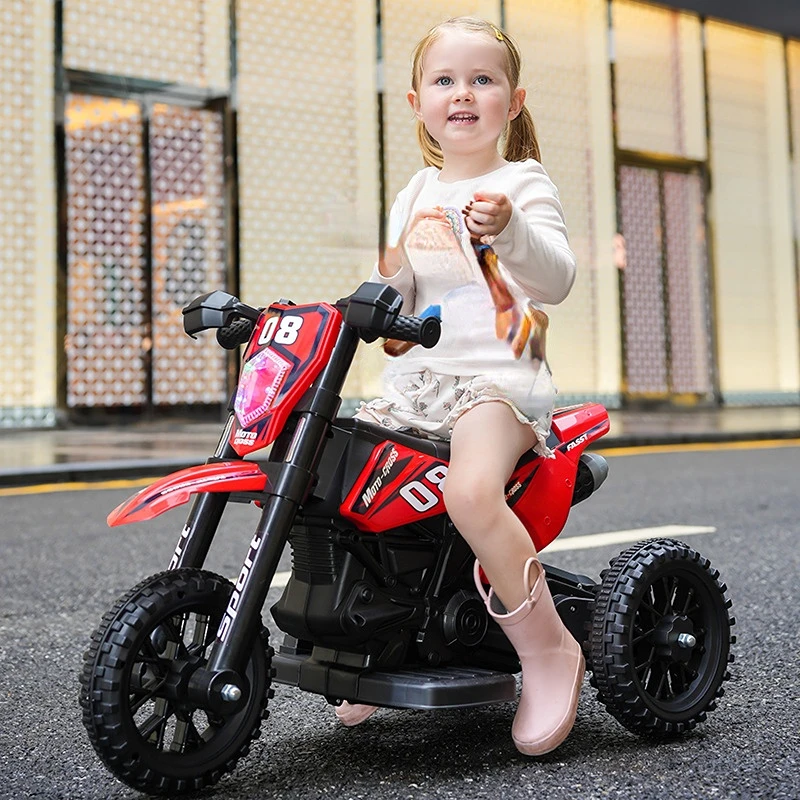 New Children's Electric Motorcycle With Music Ride on Tricycle Children Remote Control Car Vehicles Baby Outdoor Battery Toy insectt repelling bug fan fly deterrent stretchable smaller indoor outdoor table use holographic blade battery powered fly fan