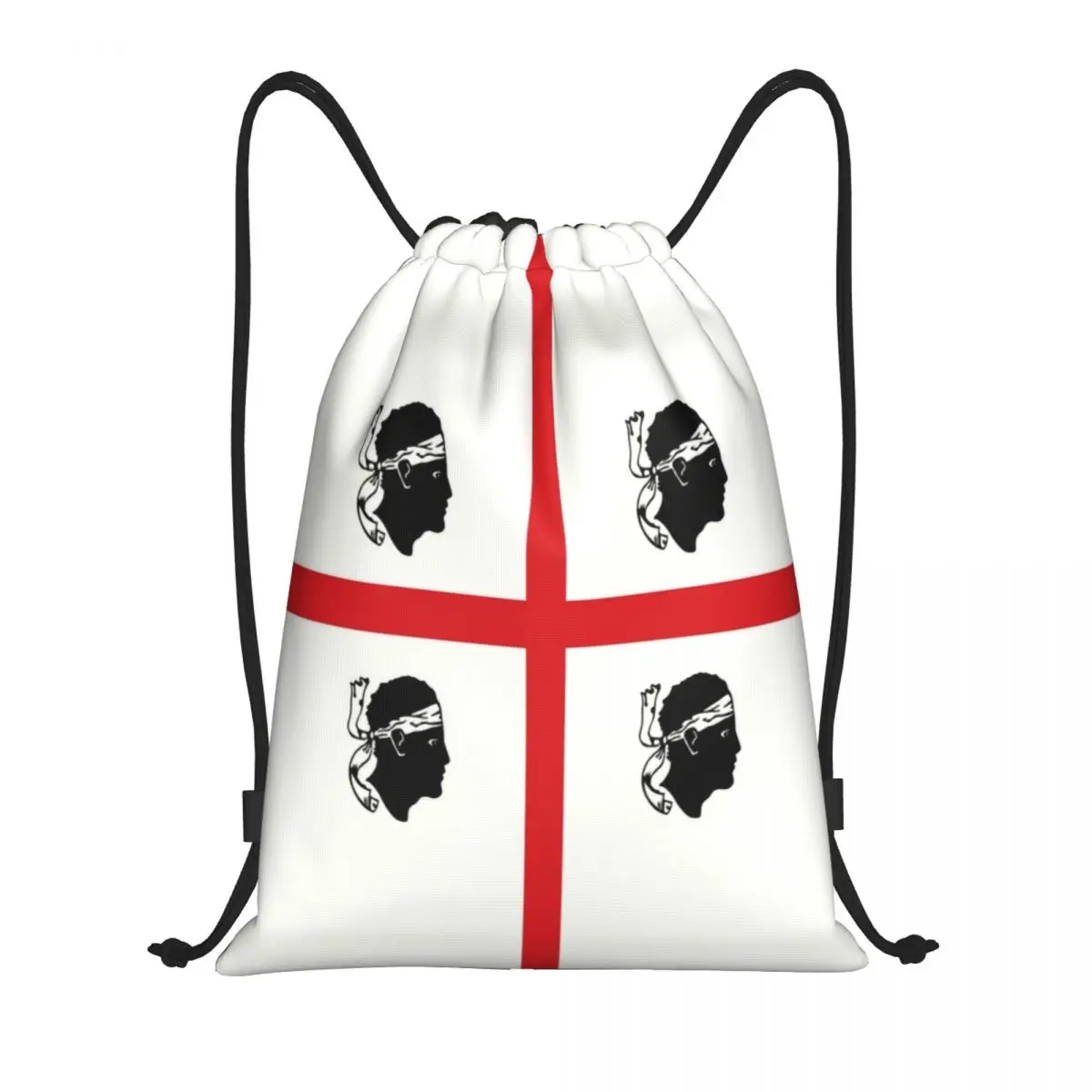 

Flag Of Sardinia Drawstring Backpack Sports Gym Bag for Men Women Italy Sardegna Training Sackpack