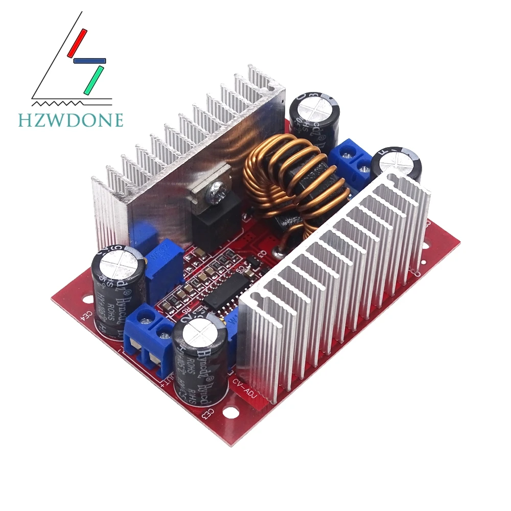 Conversor de impulso intensificador dc 400w 15a, fonte de alimentação de corrente constante, driver de led 8.5-50v para 10-60v, módulo intensificador de carregador de tensão
