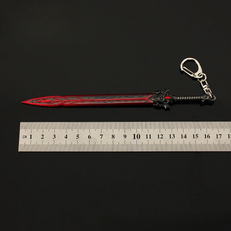 Naraka: Bladepoint Weapon Sura Sword Game Peripheral Metal 17cm Samurai Sword Keychain Weapon Model Decoration Crafts Gifts Toys 4