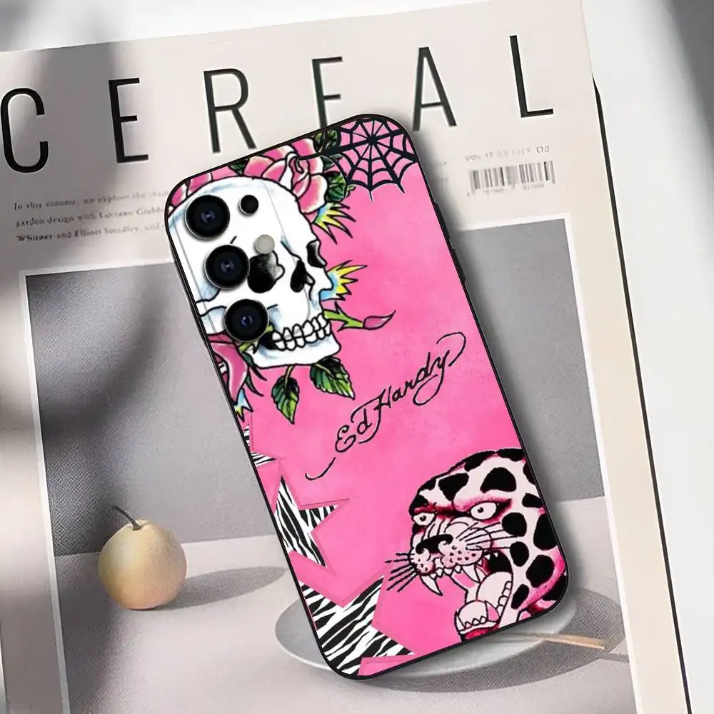 Stylish Ed Hardy Silicone Soft Phone Case