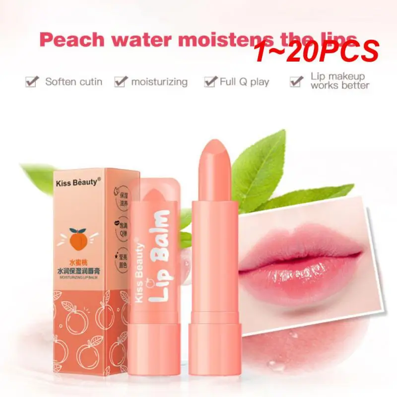

1~20PCS Pure Natural Aloe Vera Lip Balm Temperature Changed Color Lipstick Long Lasting Moisturizer Nourish Beauty Lip Care