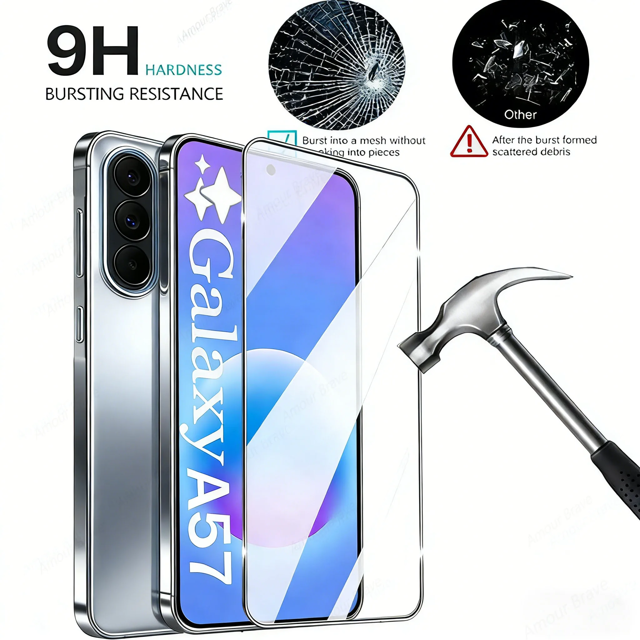 Premium Tempered Glass Screen Protector - 3 Pack