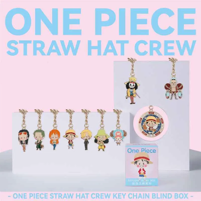 

New Genuine One Piece Luffy Chopper Zoro Sanji Petitstyle Alloy Key Decorative Blind Box Anime Figue Nami Handmade Ornament Gift