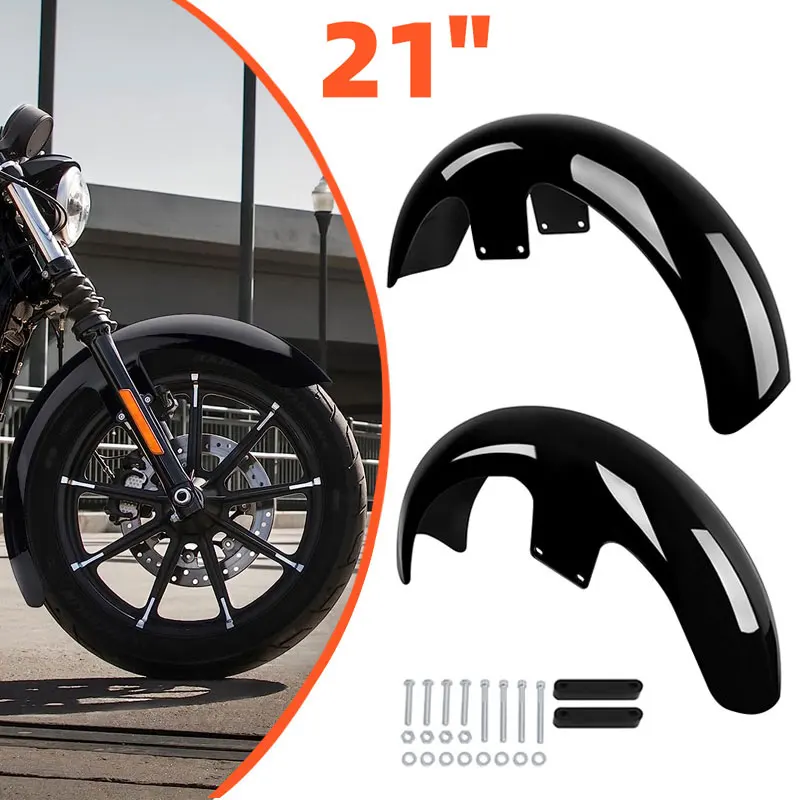Moto 21 Pollici Parafango Parafango Anteriore Bagger Per Harley Touring Road King Electra Glide Street Road King Glide Ultra