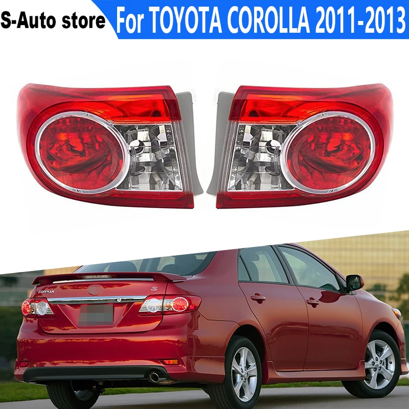 

Задний фонарь для TOYOTA COROLLA 2011 2012 2013, задний фонарь в полусборе, внешний задний фонарь s, лампа в комплект не входит 8156002580