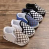 Classic Baby Boys Girls Plaid Canvas Shoes Non Slip Soft Bottom Board Shoes Lightweight Comfortable Outdoor Toddler Shoes 1