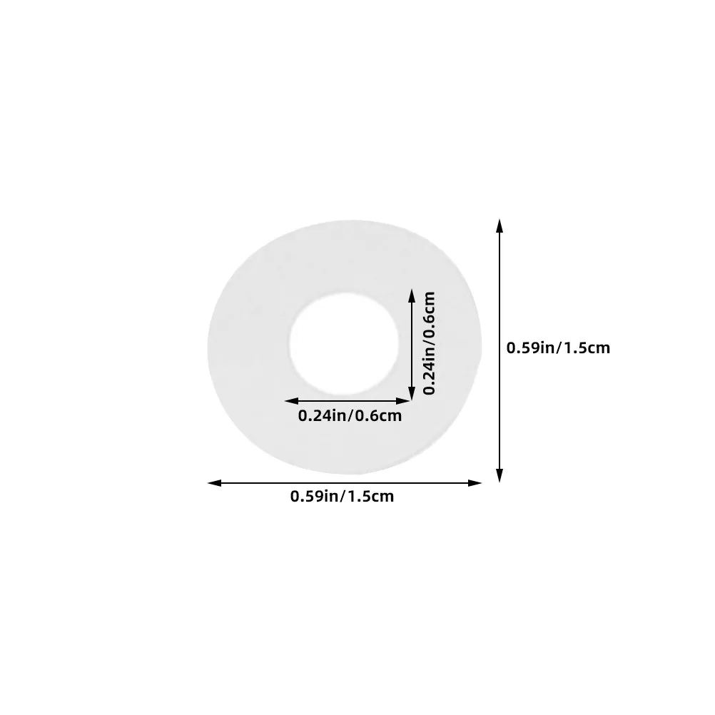 1롤 헤비 듀티 PVC 구멍 보강 스티커, 자체 접착식 바인더 구멍 수리 라벨 (링 바인더, 루즈 리프 용지용)