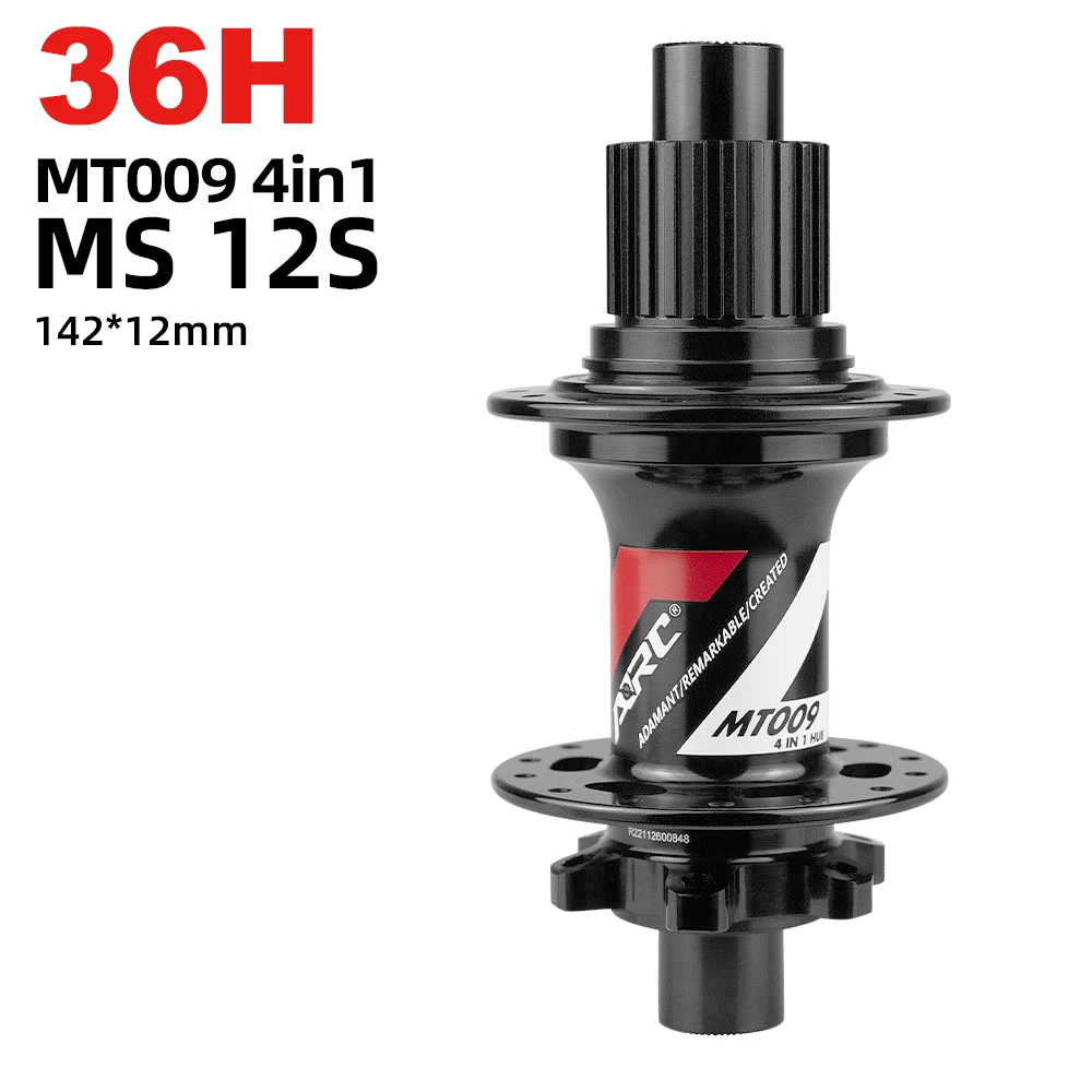 Enhanced Rear MTB Mountain Bike Hub with Multiple Hole Options and Versatile Freehub Compatibility