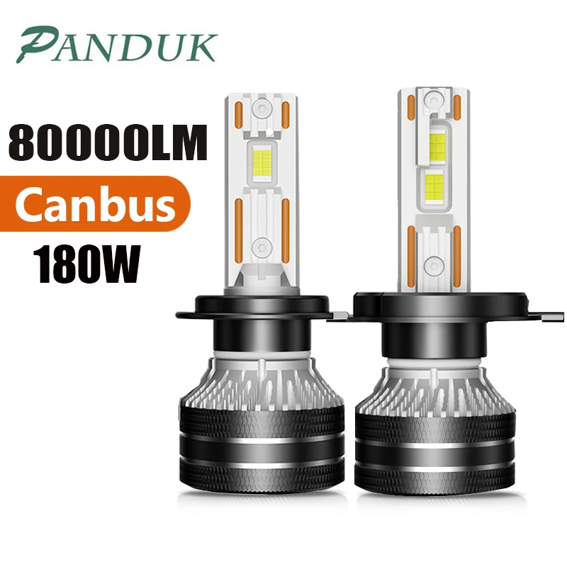 

PANDUK K5C H7 LED 60000LM Headlights Canbus 4300K 8000K H1 H4 H11 9012 HIR2 H8 H9 9005 9006 HB3 HB4 6000K Lamp Headlight Bulb