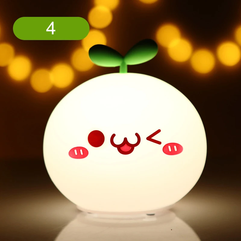

LED Night Light Lamp Silicone Cartoon Cute USB Charging Children Gift for Bedroom Bedside LED Night Light Lamp Bedroom Bedside