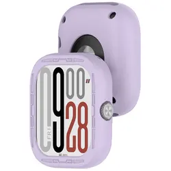 Shockproof Silicone Sports Bumper Case - Soft TPU Shell Cover for Redmi Watch5 eSIM (Purple)