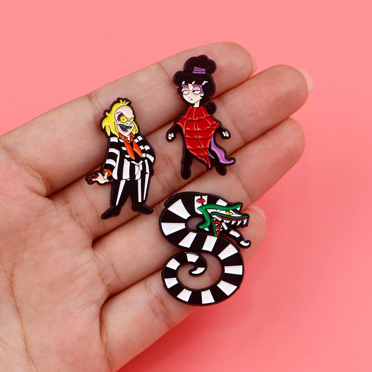 Spooky Fun Enamel Pins - Quirky Brooches for Clothing and Accessories