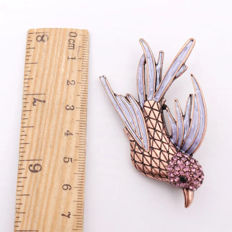 鳥のブローチ 鳥のブローチの通販 | iichi 日々の暮らしを心地よくする