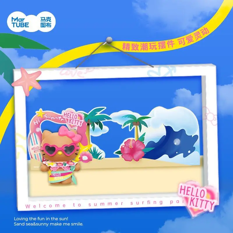 Novo sanrio hello kitty alto-falante bluetooth verão série surf