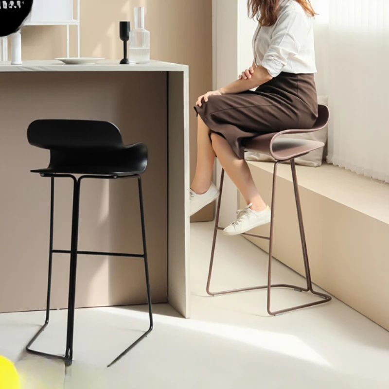 Minimalist Fashion Bar Stools Sturdy Modern Nordic Designer American Library Island Metal Home Furniture