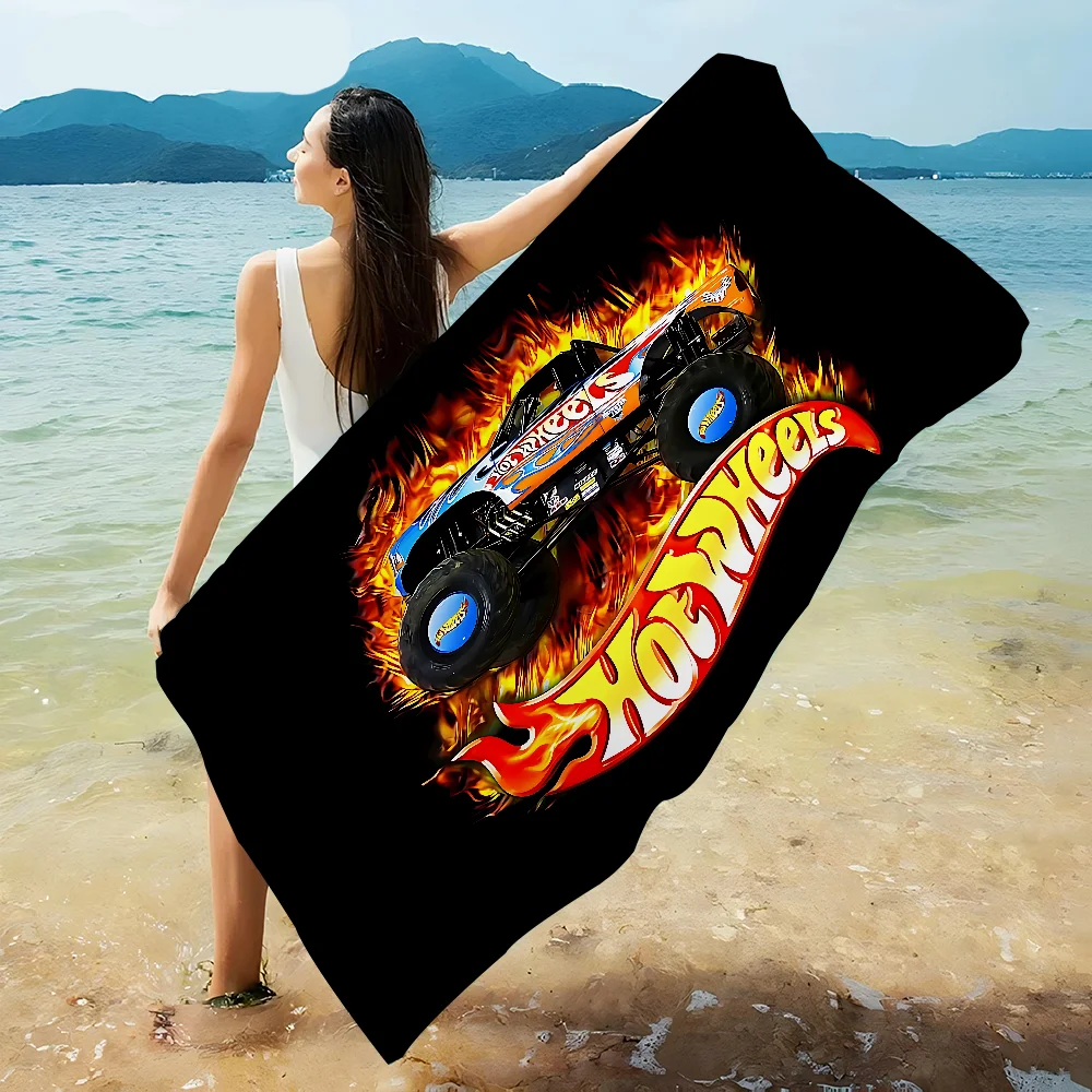 Hot Wheels Racing Microfiber Beach Towel Absorbent Quick dry Soft Yoga Swimming Resort Mountain Climbing Towel 6
