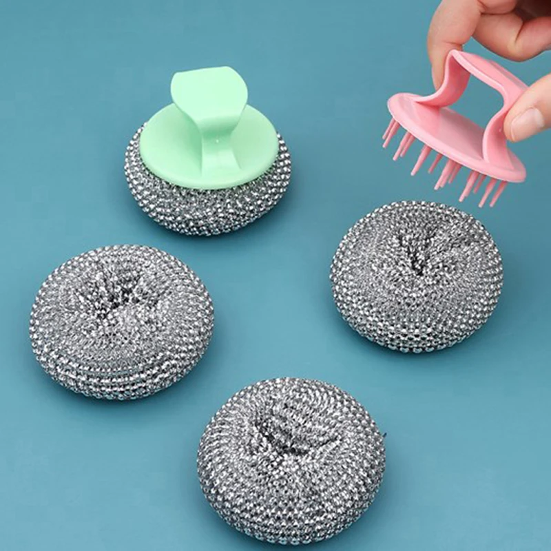 Stainless Steel Kitchen Cleaning Brush Cleaning Balls Oversized Brush Plate & Bowl Brush