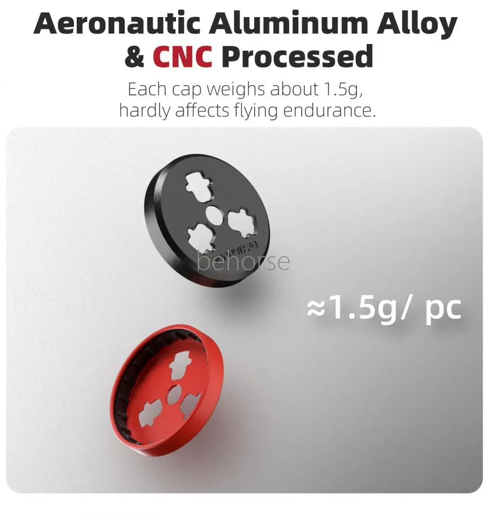 Couvercle de moteur installé sur drone DJI AIR 3S, protection anti-poussière et chocs en alliage CNC.