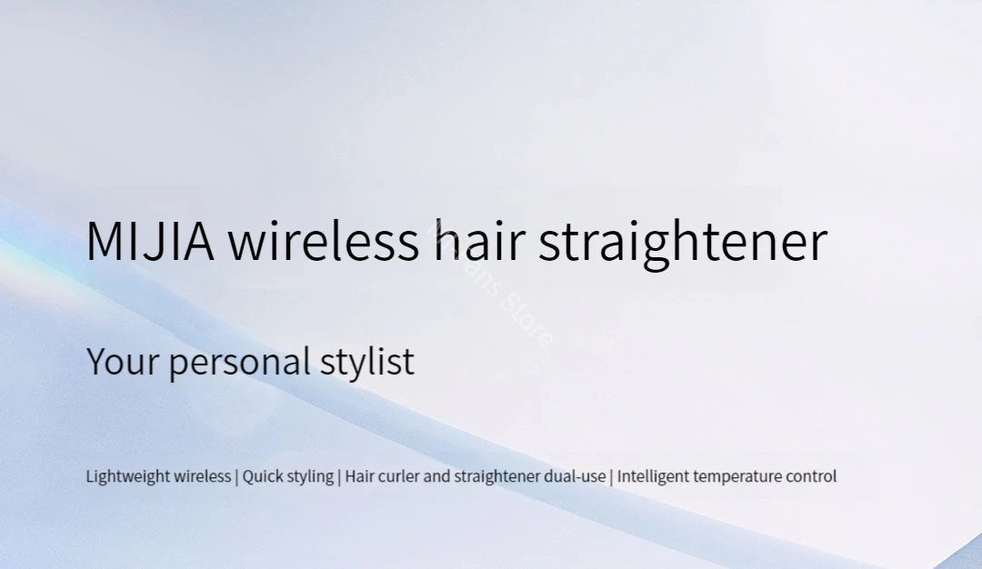 Xiaomi Mijia Wireless Straight Hair Clip Professional Straightener description image