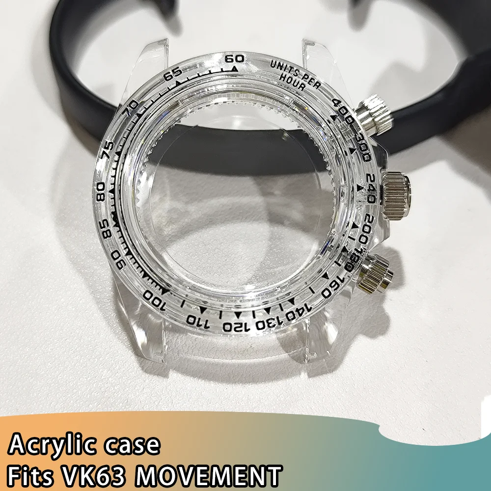 Acrylic Transparent Watch Case and Band Set - 39.5MM