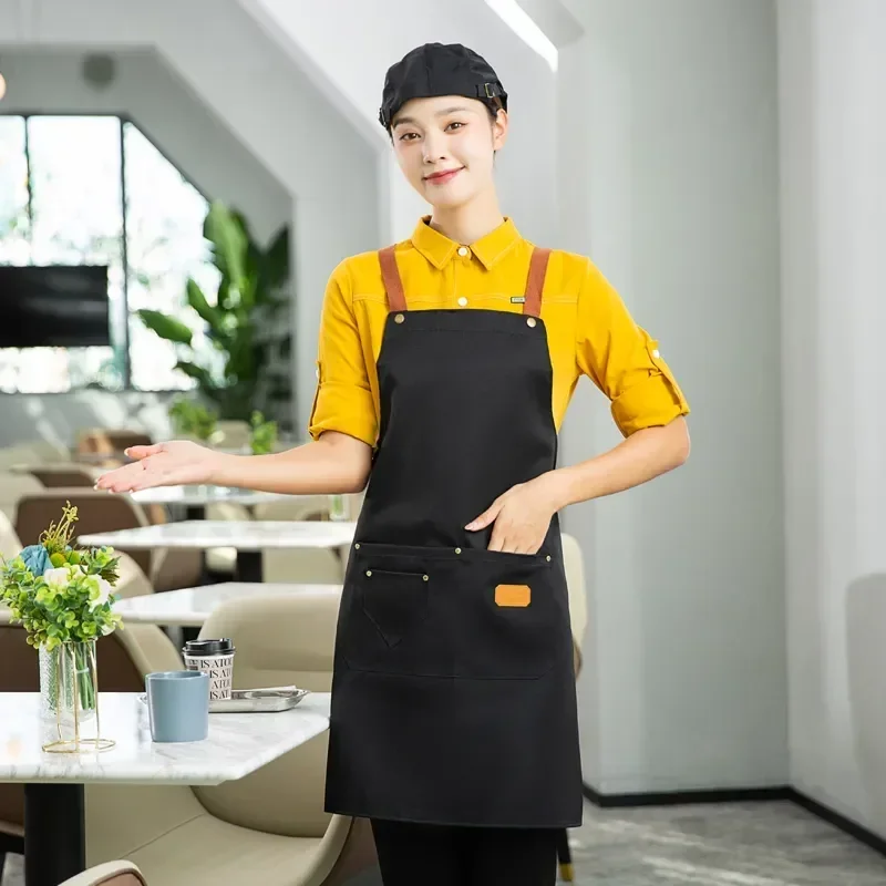 

Fashion Cafes Uniform Work Bar Restaurant Apron Woman New Nails Chef Studios Beauty Shop Men Kitchen Aprons Grill