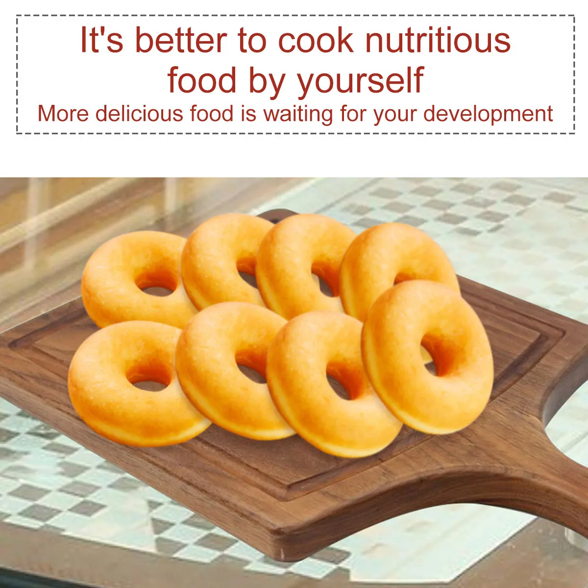 Donut Mold 8 Slots Silicone Non-Stick Donut Mold Heat Resistant Baking Donut Tray Reusable Donut Mold Tray Silicone Doughnut Pan