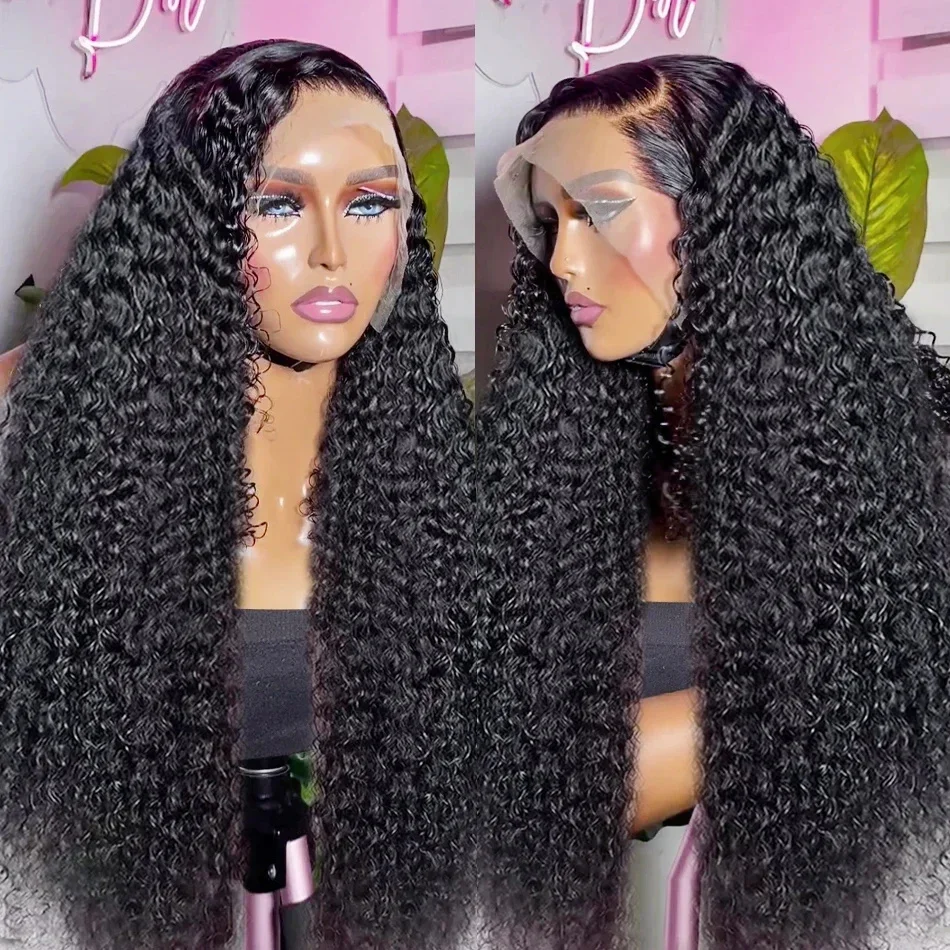 

36 38 Inch Deep Wave Frontal Wig Full13x4 13x6 HD Lace Frontal Human Hair Wig Water Curly Human Hair Lace Frontal Wigs For Women