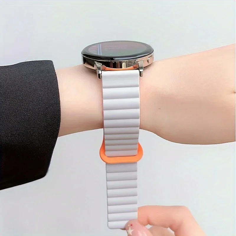 Premium Magnetic Loop Silicone Strap, Universal 20mm-22mm Band
