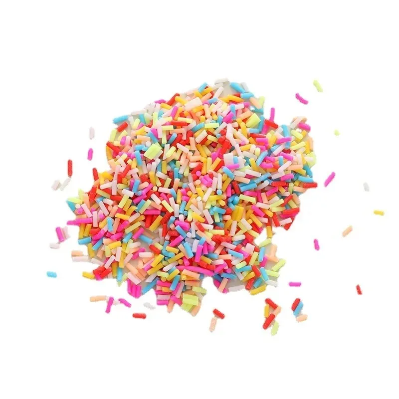 Colourful Mix Cylindrical Polymer Clay Slices Sprinkles for Slime Filling Clay DIY Crystal Crafts Tiny Plastic Accessores
